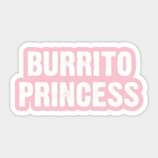 Burritos Princess Sticker